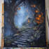 draw fantasy background and landscape