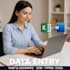 accurate data entry, typing, copy paste, and CRM data input
