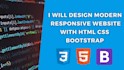 professional responsive website development using HTML CSS javascript and react