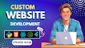 build full stack website frontend backend custom development