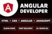 develop and fix angular web app