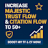 increase majestic trust flow tf and cf 50 plus