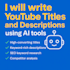 write youtube titles and descriptions using ai tools