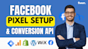 setup meta facebook pixel conversion API and ga4 server side tracking with GTM