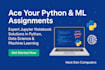 assist with python  ml assignments in jupyter notebook