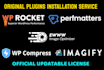 install wp rocket, perfmatters, , ewww, imagify , wpcompress plugin