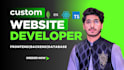 build website, website development, full stack developer, front end developer