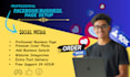 create professionally set up your business page and create