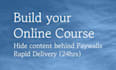 setup your online course website with gated content
