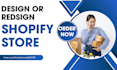 copy clone duplicate or design redesign shopify store