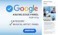 create verified musical artist google knowledge panel