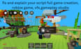 fix and explain your script full game creation, roblox game, vfx,gameplay studio