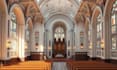 do church design elevation 3d rendering interior design