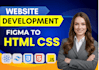 convert figma to html css responsive web design