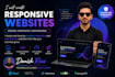 create a modern responsive website