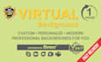 create a custom branded zoom or google meet virtual background in 1 hour