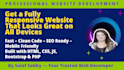 create a responsive website using HTML CSS js PHP