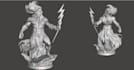 create custom 3d printable miniatures, figures and statues in zbrush