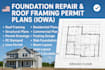 provide foundation repair roof framing permit plan iowa permit