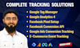 setup google analytics 4, GTM, facebook pixel, conversion tracking