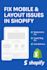 fix shopify bugs, errors, or layout issues