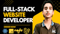do professional full stack web development with frontend and backend