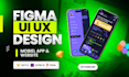 do UI UX design, mobile app or website UI UX design in figma