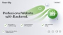 develop a responsive full stack web application and enterprise application