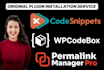 install code snippets pro, wp codebox pro, permalink manager pro  updatable