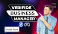 create fresh verified fb business manager and ads account