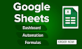 be your google sheets expert for automation and dashboard