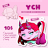 desing a custom keychain in cute chibi style