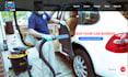 do squarespace car detailing service website, auto painting window tinting site