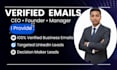 provide verified business email list for cold outreach