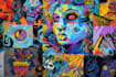 do illustration expresionism art, graffity, abstract