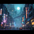 making a cyberpunk futuristic city art