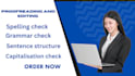 proofread, edit, grammar check and spell check english document