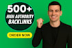 build high authority do follow whitehat contextual backlinks