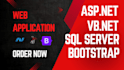 create asp net web application with sql server