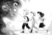 draw a black and white illustration for your project