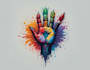 hand paint fantasy logo