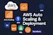 setup AWS auto scaling, ec2, load balancer, rds, s3, ssl, iam, route 53