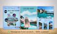design custom travel poster designs and edit canva templates