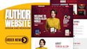 design book author website redesign elementor website, ebook landing page deisgn