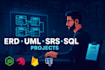 design sql database, write queries, and erd for mysql, sql server, oracle