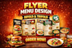 design digital flyer,takeaway menu,flyer in 24 hours