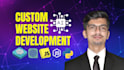do custom ai website development as full stack web developer front end developer