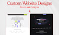 design a custom figma website ui ux mockup