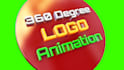 create 3d rotating logo animation with 360 spinning loop