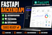 build fastapi backend apis and web applications
